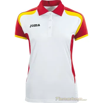 Dámské tričko Dámské tenisové tričko Joma Open Woman Polo wh-red-yellow - L JOMA