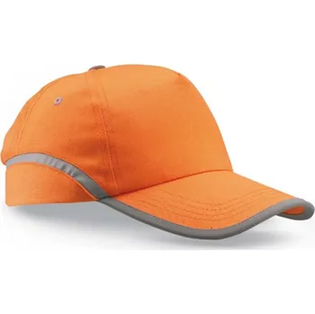 Baseballová čepice s reflexním pruhem ORANŽOVÁ