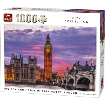 Puzzle King Puzzles Big Ben a parlament Londýn 1000 dílků