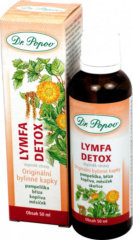 Dr Popov Bylinné kapky Lymfa Detox, 50 ml