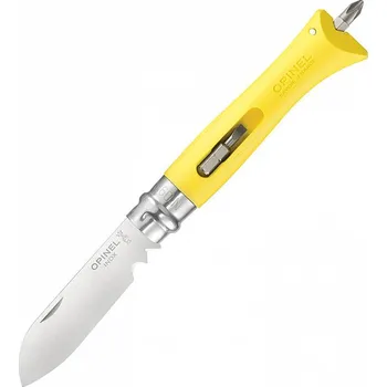 Opinel Bricolage, zavírací kapesní nůž žlutý 1804
