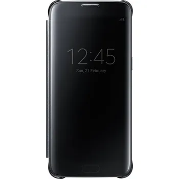 Pouzdro na mobilní telefon Samsung Clear View Cover pro Galaxy S7 edge černý