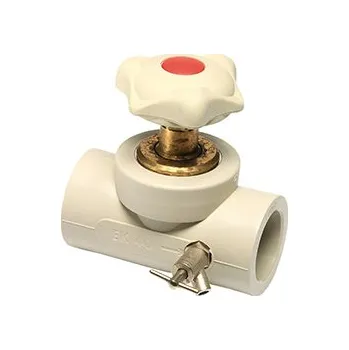 Vodovodní potrubí EkoPlastik PPR Ventil přímý plastový s výpustným ventilkem