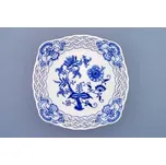 Český porcelán, a.s., Dubí Mísa čtyřhranná prolamovaná 21 cm, cibulák, Český porcelán