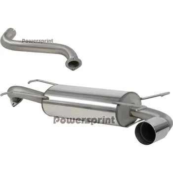 Tlumič výfuku Powersprint závodní nerezový koncový tlumič výfuku s jednou koncovkou, pro Subaru Impreza 2,5i Turbo STI 300 PS r.v. od 08- / WRX 230 PS r.v. od 08-