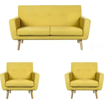 Sedací souprava Mamba sedací souprava Kair, 3+1+1, žlutá