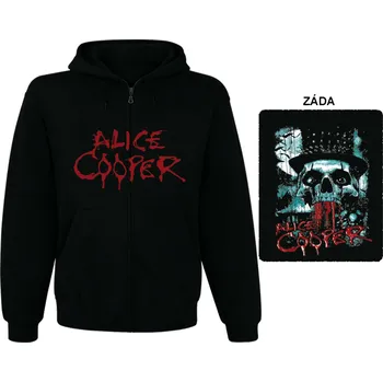 Pánské oblečení mikina s kapucí a zipem Alice Cooper