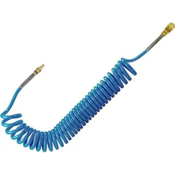 Zahradní hadice Noname hadice spirálová polyuretan 12/8 mm 15 m s rychlospojkami