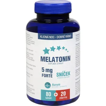 Recenze Pharma Activ Melatonin 5 mg Forte 80 + 20 tbl. Přípravek na podporu paměti a spánku Recenze Pharma Activ Melatonin 5 mg Forte 80 + 20 tbl.