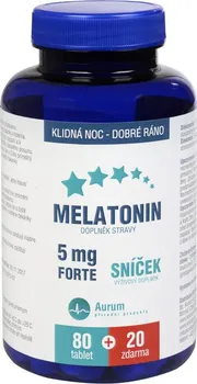 Přípravek na podporu paměti a spánku Pharma Activ Melatonin 5 mg Forte 80 + 20 tbl.