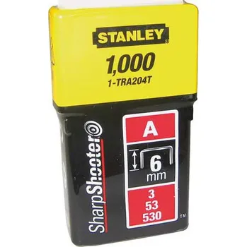 Hřebík Spony 6mm typ A bal.1000ks STANLEY 1-TRA204T
