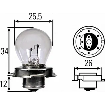 Autožárovka Žárovka, hlavní světlomet HELLA 8GA 008 899-061
