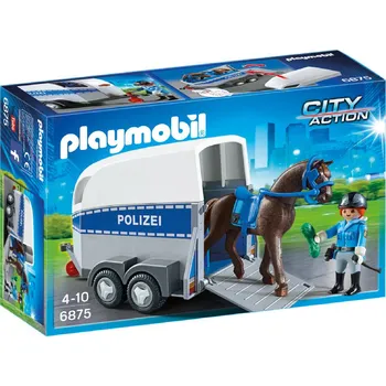 Playmobil 6875 Policejní přívěs pro koně Stavebnice Playmobil Playmobil 6875 Policejní přívěs pro koně