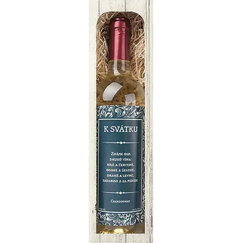 Víno Dárkové víno - Svátek Chardonnay 0,75