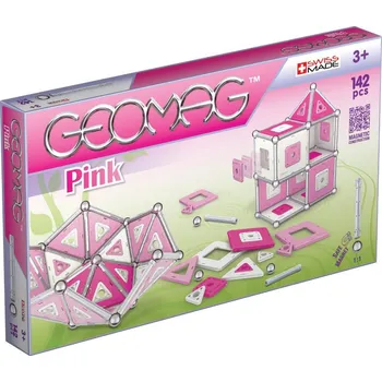 Stavebnice Geomag Geomag Pink Panel 142 dílků