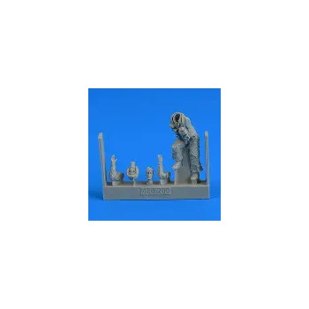 Plastikový model 1/48 USAF Fighter Pilot on the ladder