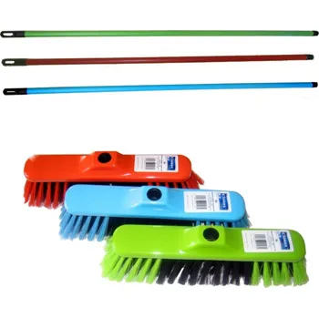 Malířský štětec Smeták s holí 120 cm červený