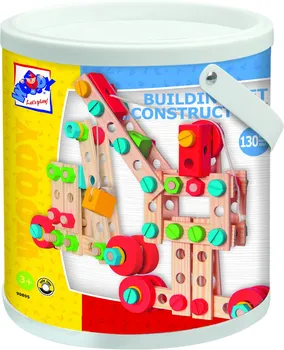 dřevěná hračka Woody Montážní stavebnice Constructor 130 dílů
