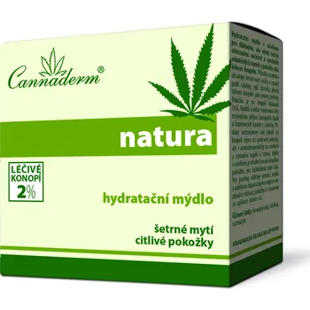 Mýdlo Cannaderm Natura hydratační mýdlo 100 g