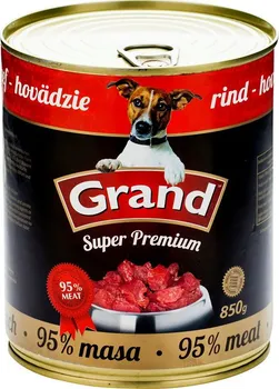 Krmivo pro psa Grand Super Premium Dog konzerva hovězí