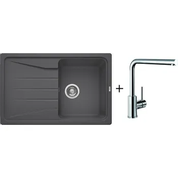 Blanco Set Sona 45 S + Mila chrom, šedá skála