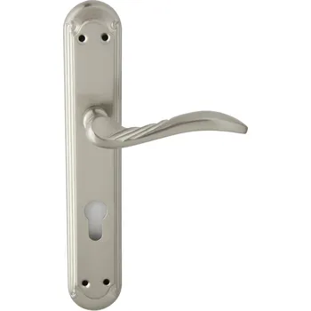 Dveřní kování Domino Petra dveřní štítové kování M9 lakovaný nikl vložka PZ 90