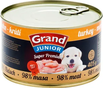 Krmivo pro psa Grand Super Premium Dog Junior krůtí 405 g