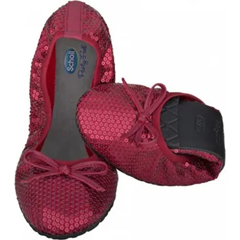 Dámská obuv Scholl Pocket Ballerina Baillettes F259801051 červené/vínové