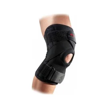 McDavid 425 Knee Support w/ stays and cross strap M; Černá ortéza na koleno + DÁREK DLE VÝBĚRU !!!
