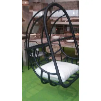 Zahradní houpačka Závěsná houpačka EVROPA černá | RYCHLÉ DODÁNÍ