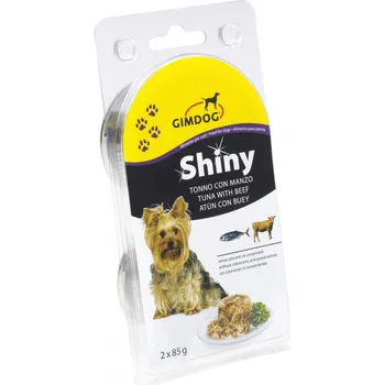 GimDog Shiny Dog 2 x 85 g, tuňák/hovězí