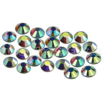 celobroušené hot-fix kameny Premium barva 201 AB Crystal, velikost SS6 až SS30, balení 144ks barva: celobroušený CBP/201 AB Crystal, velikost: velikost SS10, balení: balení 1grs /144ks