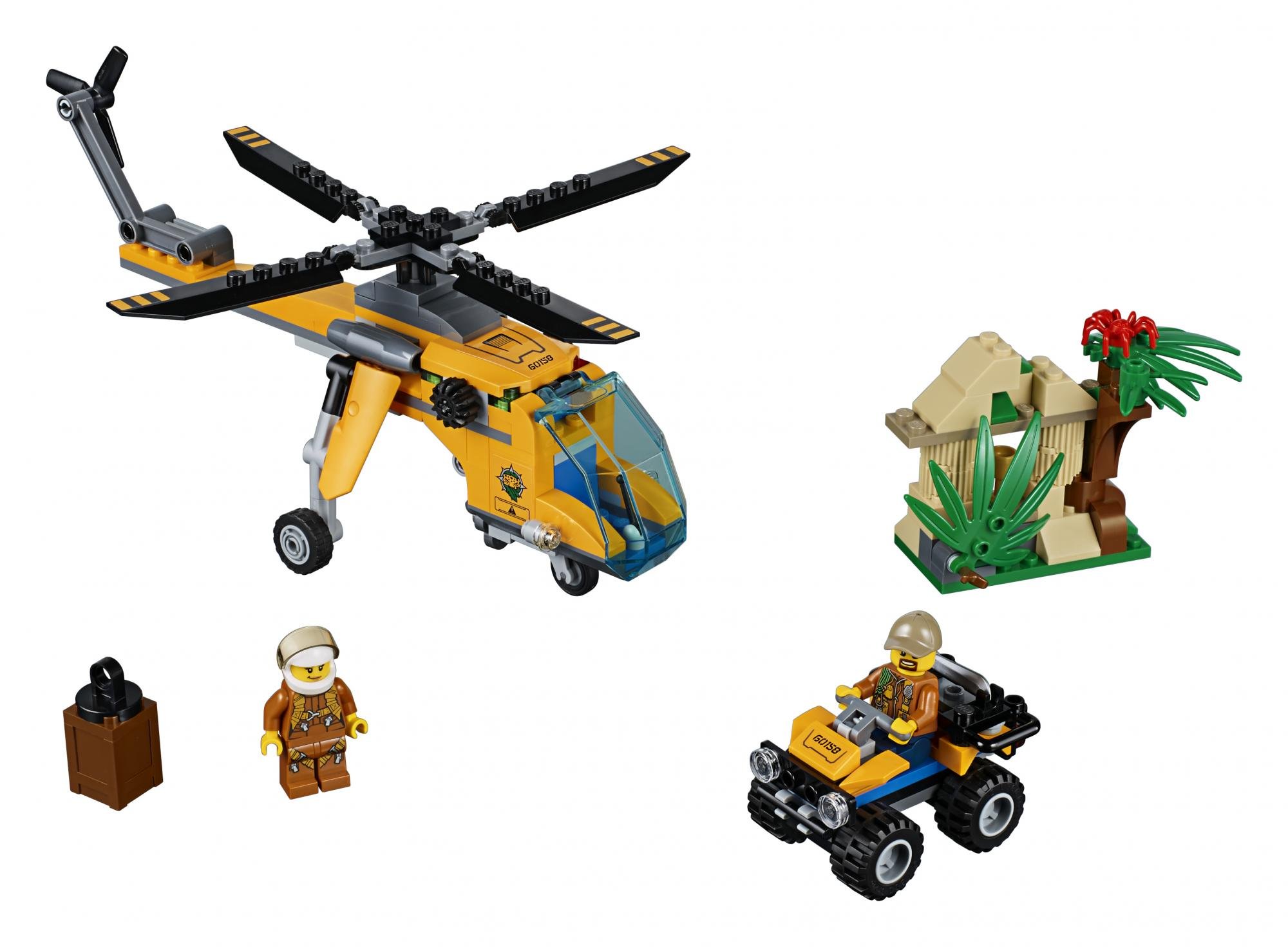 foto Stavebnice LEGO LEGO City 60158 Nákladní helikoptéra do džungle