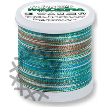 Galanterie Madeira 9845 - Polyneon č.40 ombré - 200 m - melírovaná vyšívací nit, Polyneon 9845 ombre 200m 1607 Madeira 9845
