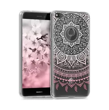 Telefonní příslušenství Průhledné pouzdro s designem indické slunce pro Huawei P9 Lite 2017 - růžová