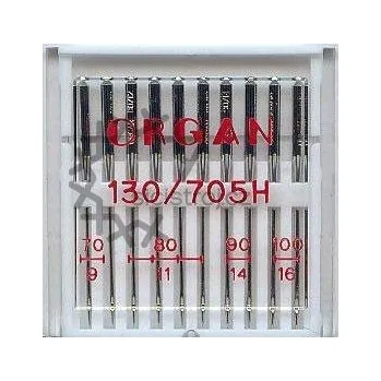 Příslušenství k šicímu stroji ORGAN 130/705H STANDARD 10ks (70,80,90,100) Organ 5129000