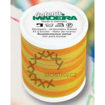 Nit Madeira Cotona 9331- 400m vyšívací a quiltovací melírovaná nit, Cotona 9331 507 Madeira 9331