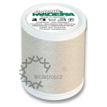 Galanterie Madeira Cotona 9330 - 200m vyšívací bavlněná nit, Cotona 30 a 80 9330,9380 709 Madeira 9330