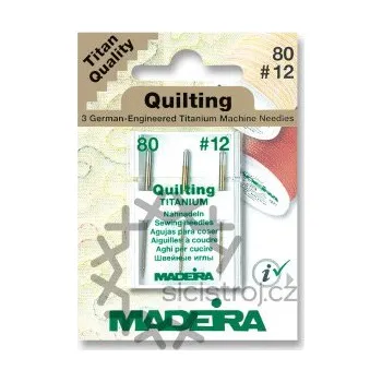 Nástroj na niť a příze Madeira 9454T - Titanové jehly quiltovací Madeira 9454T