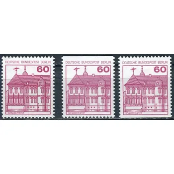 Poštovní známka Deutsche Bundespost Berlin (1979) MiNr. 611 A; C; D; ** - Berlín - západní - Poštovní známka: Zámky (III)