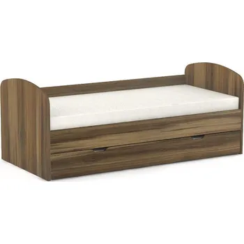 Postel Rozkládací postel Rea Abra 90cm s roštem Ořech