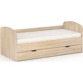Postel Rozkládací postel Rea Abra 90cm s roštem Dub sonoma