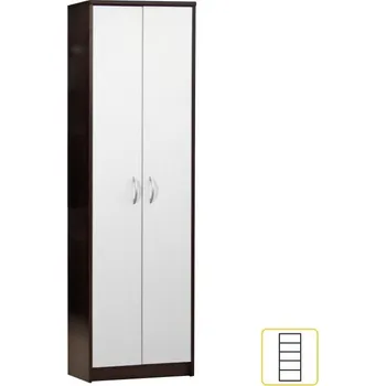 Předsíňová stěna Předsíňová stěna (sestava) - sektor Mecki wenge/bílá Skříň