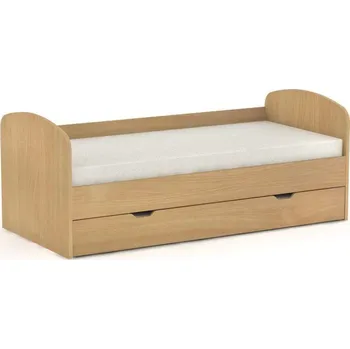 Postel Rozkládací postel Rea Abra 90cm s roštem Buk