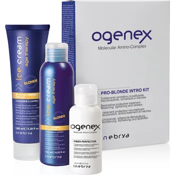 Barva na vlasy Ogenex Pro-Blonde Intro Kit (Ogenex 70 ml+Pro-Blonde Sh. 125 ml+Pro-Blonde Cream 100 ml) + Prodloužená možnost vrácení zboží do 30 dnů.