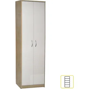 Předsíňová stěna Předsíňová stěna (sestava) - sektor Mecki dub sonoma/bílá Skříň