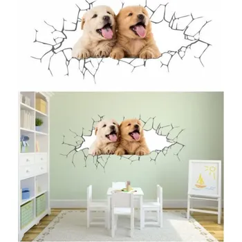 Samolepící dekorace Pejsci samolepka na zeď M