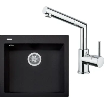 Kuchyňský dřez Sinks dřez Cube 560 + baterie Mix 350 P Metalblack 74