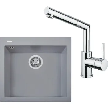 Kuchyňský dřez Sinks dřez Cube 560 + baterie Mix 350 P Titanium 72