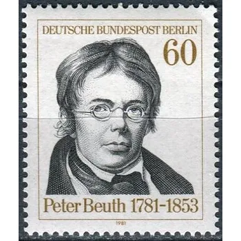 Poštovní známka Deutsche Bundespost Berlin (1981) MiNr. 654 ** - Berlín - západní - 200. narozeniny Peter Christian Wilhelm Beuth